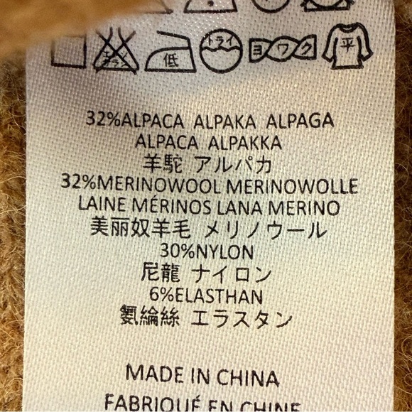 Anthropologie Alpaca & Merino Wool Oversized Cardigan Size M - Picture 7 of 8